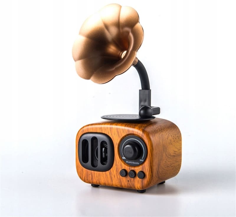 蓄音機 小型 ミニ ポータブル ラジオ レトロ ビンテージ デザイン