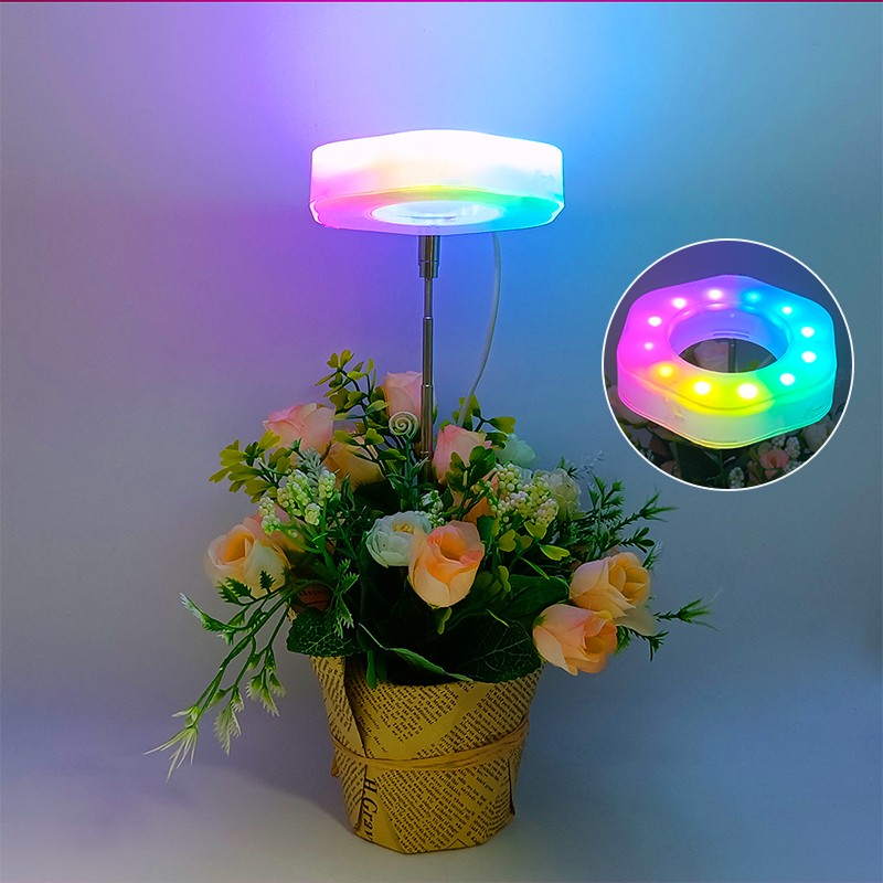 植物用ライト - LED 栽培植物 - RGB ヘッド照明 9W テレスコピック +