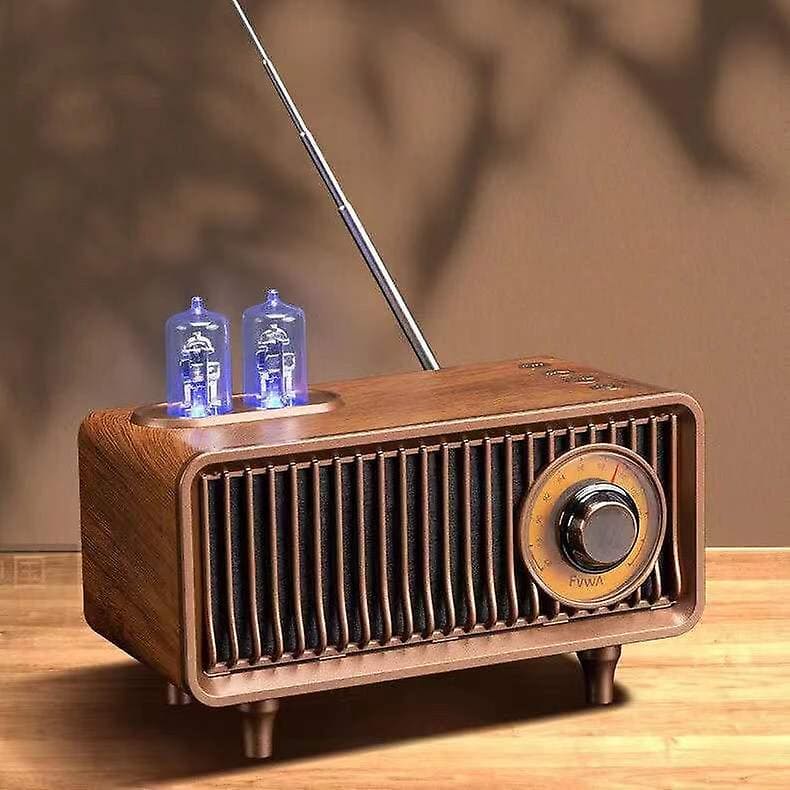 ヴィンテージラジオ AM/FM レトロスピーカー 木製 小型