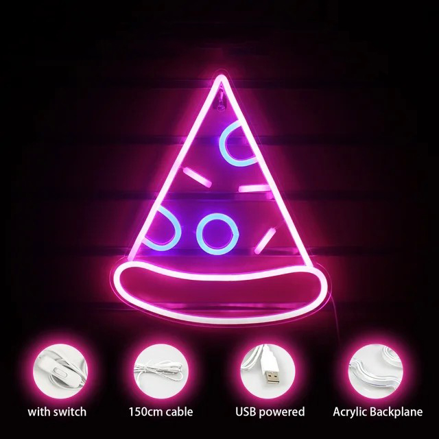 ピザ LED 広告 壁面照明看板 ロゴ