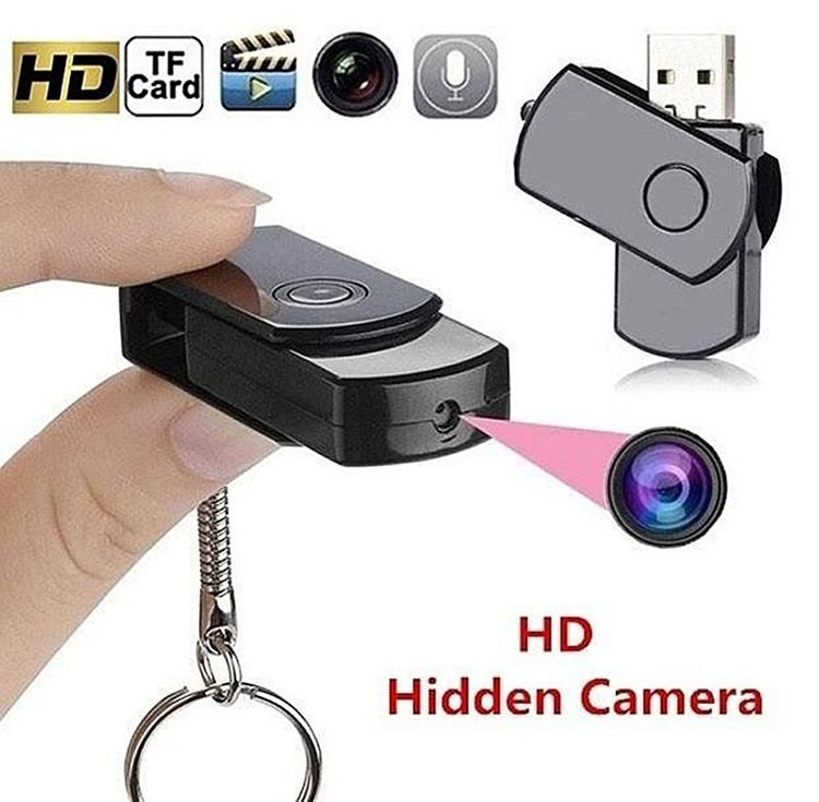 HD + スパイビデオ隠し録画 + マイク + モーション検出機能付き USB キーのカメラ | Cool Mania