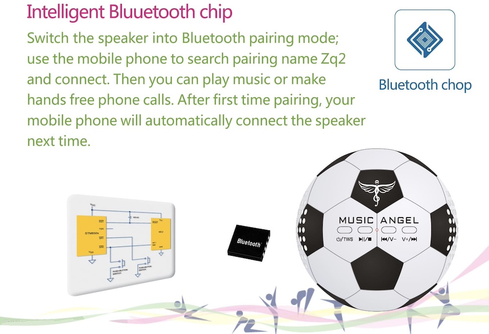 PC 携帯電話 ボール用 Bluetooth スピーカー